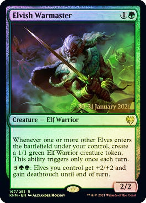 Elvish Warmaster [Kaldheim Prerelease Promos] | Devastation Store