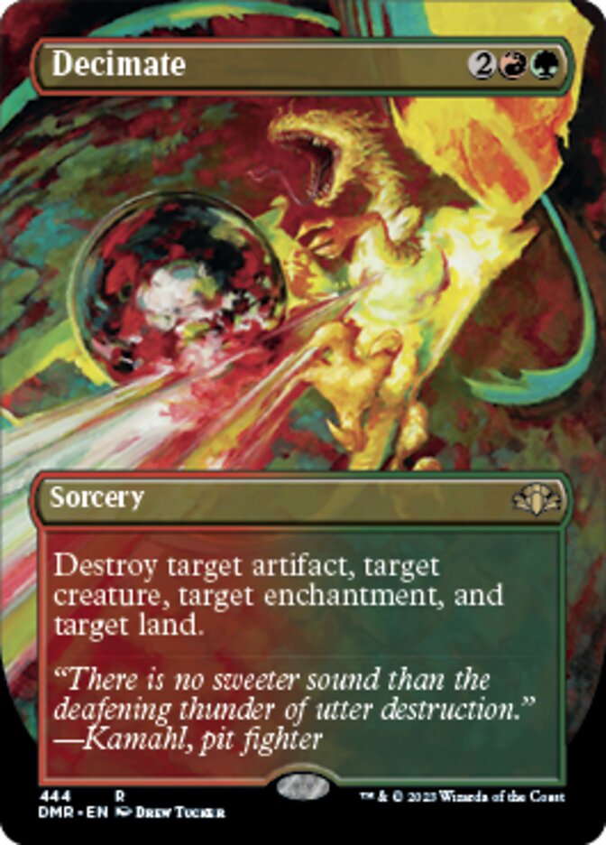 Decimate (Borderless Alternate Art) [Dominaria Remastered] | Devastation Store