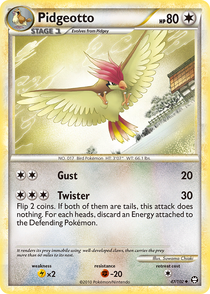 Pidgeotto (47/102) [HeartGold & SoulSilver: Triumphant] | Devastation Store