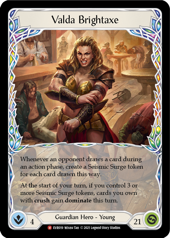 Valda Brightaxe [EVR019] (Everfest)  1st Edition Rainbow Foil | Devastation Store