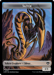 Copy (54) // Sliver Double-Sided Token [Commander Masters Tokens] | Devastation Store