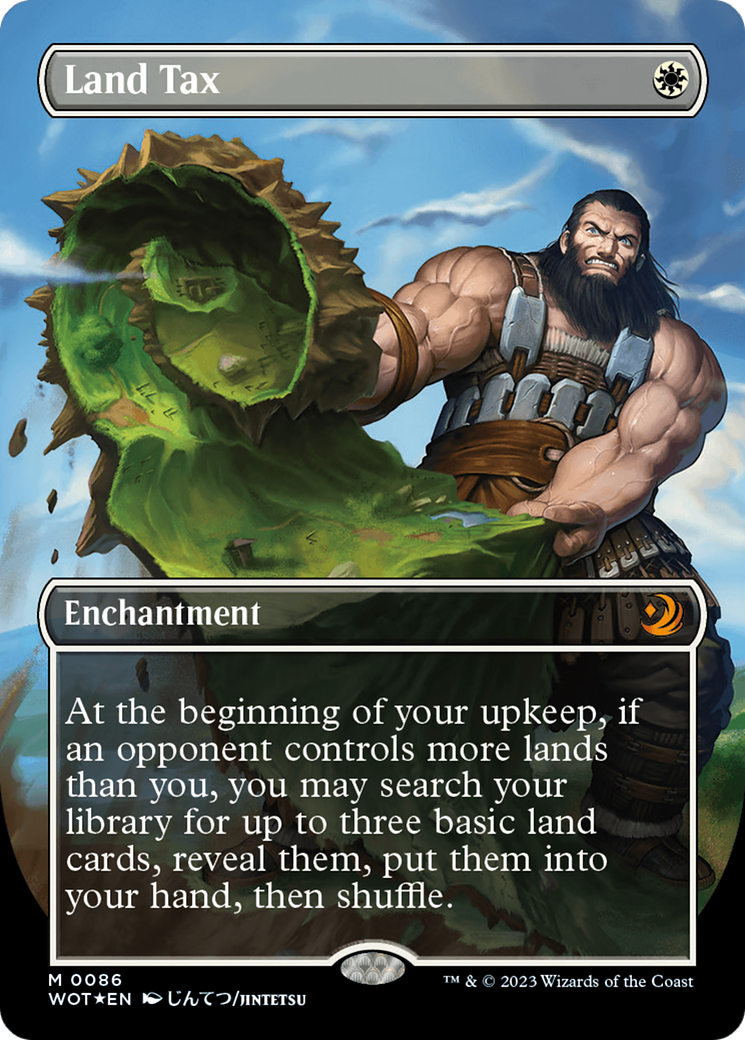 Land Tax (Anime Borderless) (Confetti Foil) [Wilds of Eldraine: Enchanting Tales] | Devastation Store