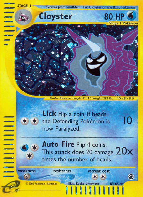 Cloyster (8/165) [Expedition: Base Set] | Devastation Store