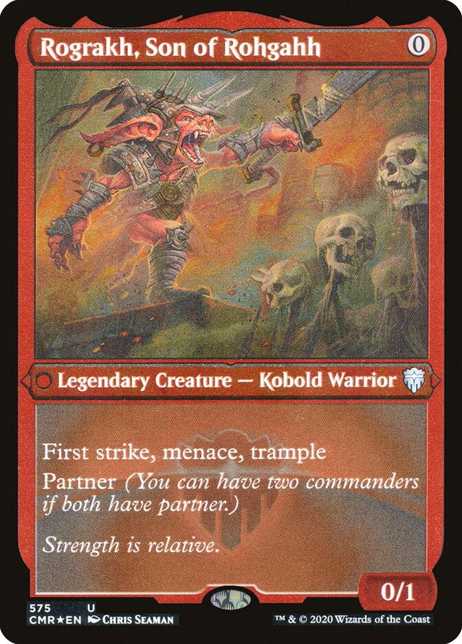 Rograkh, Son of Rohgahh (Etched) [Commander Legends] | Devastation Store