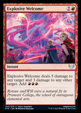 Explosive Welcome [Strixhaven: School of Mages] | Devastation Store