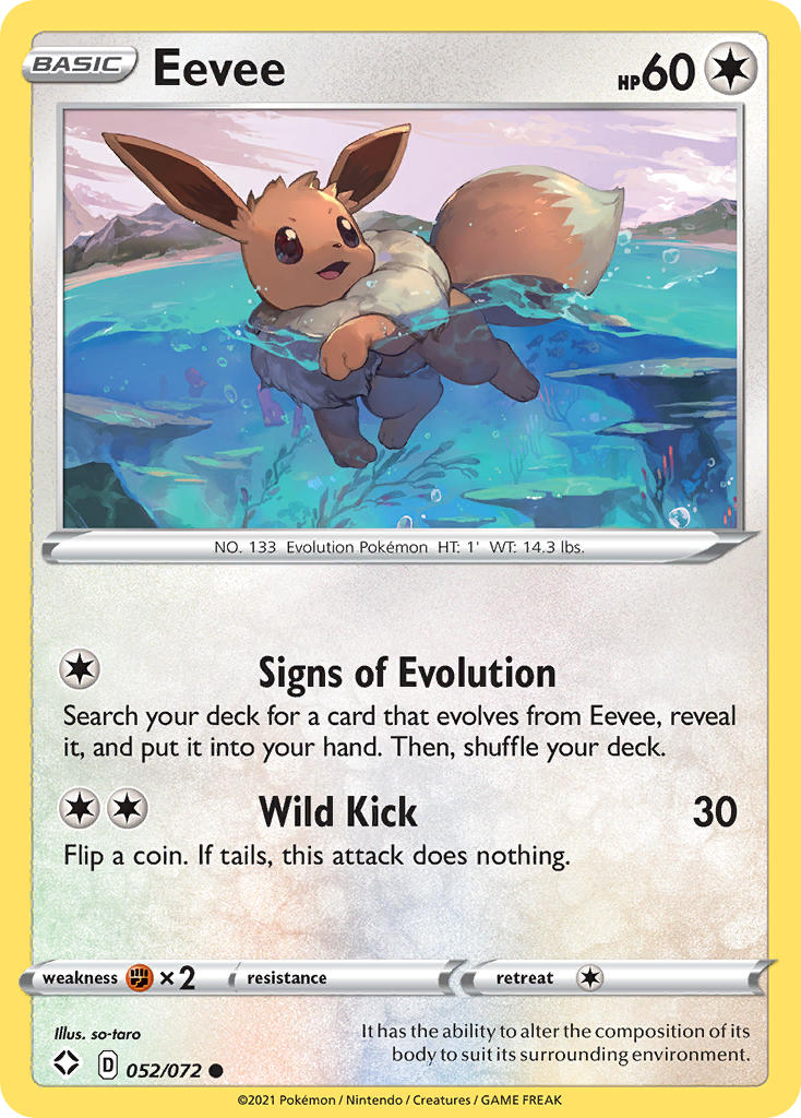 Eevee (052/072) [Sword & Shield: Shining Fates] | Devastation Store