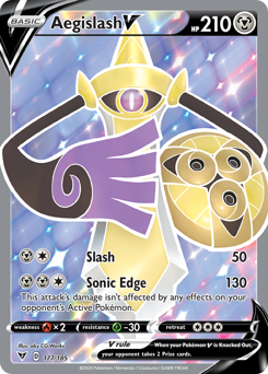 Aegislash V (177/185) [Sword & Shield: Vivid Voltage] | Devastation Store