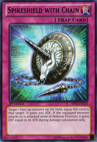 Spikeshield with Chain [BP02-EN214] Mosaic Rare | Devastation Store