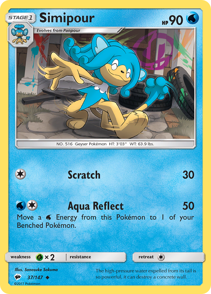 Simipour (37/147) [Sun & Moon: Burning Shadows] | Devastation Store