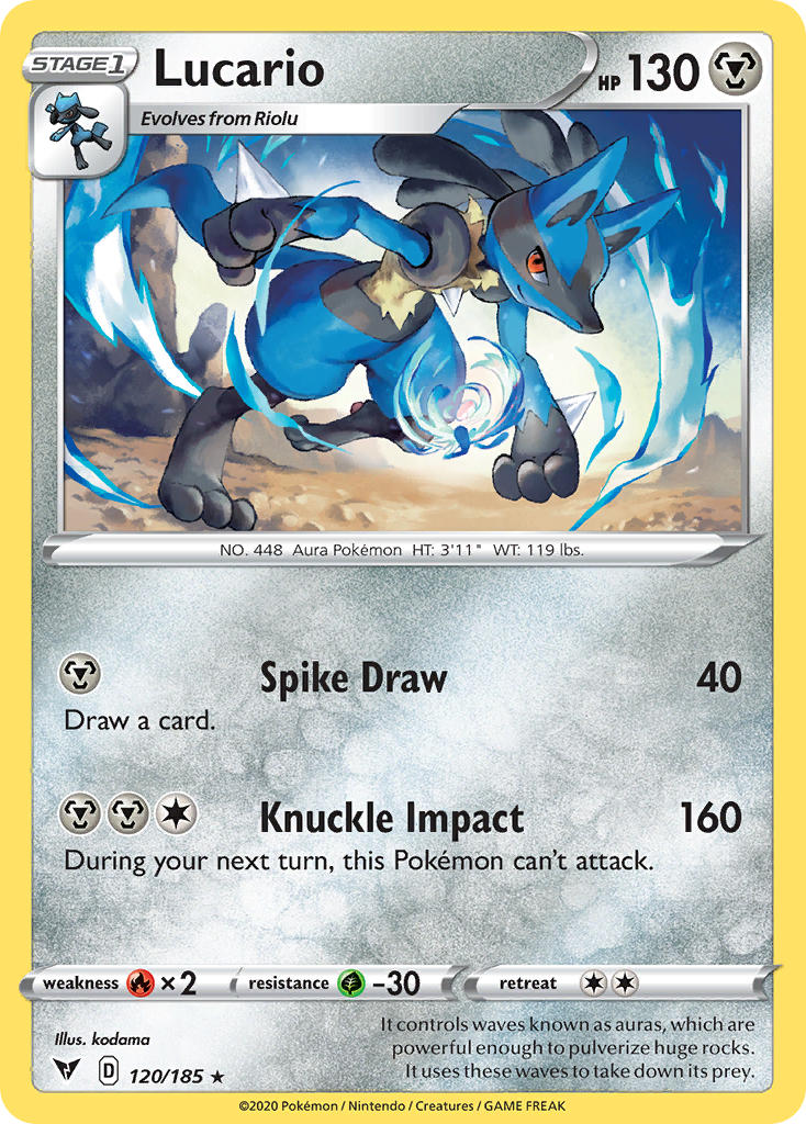 Lucario (120/185) [Sword & Shield: Vivid Voltage] | Devastation Store