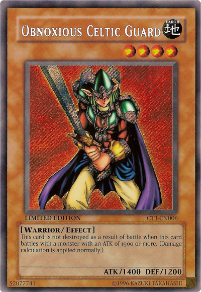 Obnoxious Celtic Guard [CT1-EN006] Secret Rare | Devastation Store