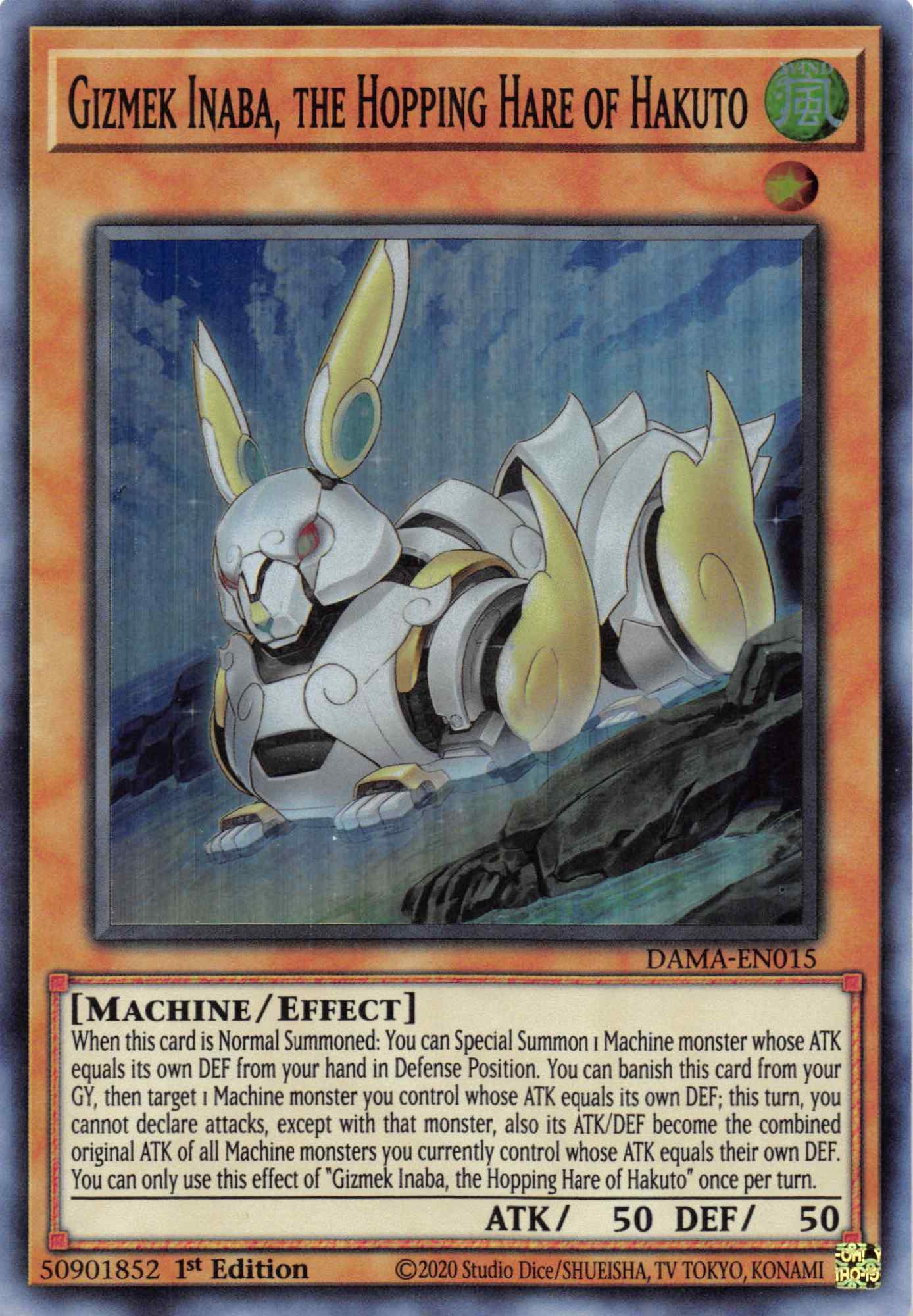 Gizmek Inaba, the Hopping Hare of Hakuto [DAMA-EN015] Super Rare | Devastation Store
