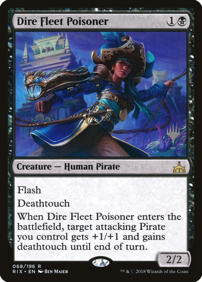 Dire Fleet Poisoner (Promo Pack) [Rivals of Ixalan Promos] | Devastation Store