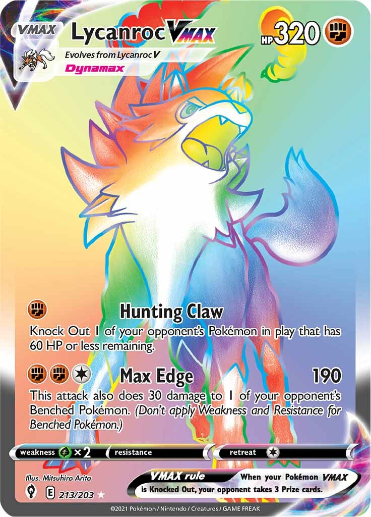 Lycanroc VMAX (213/203) [Sword & Shield: Evolving Skies] | Devastation Store