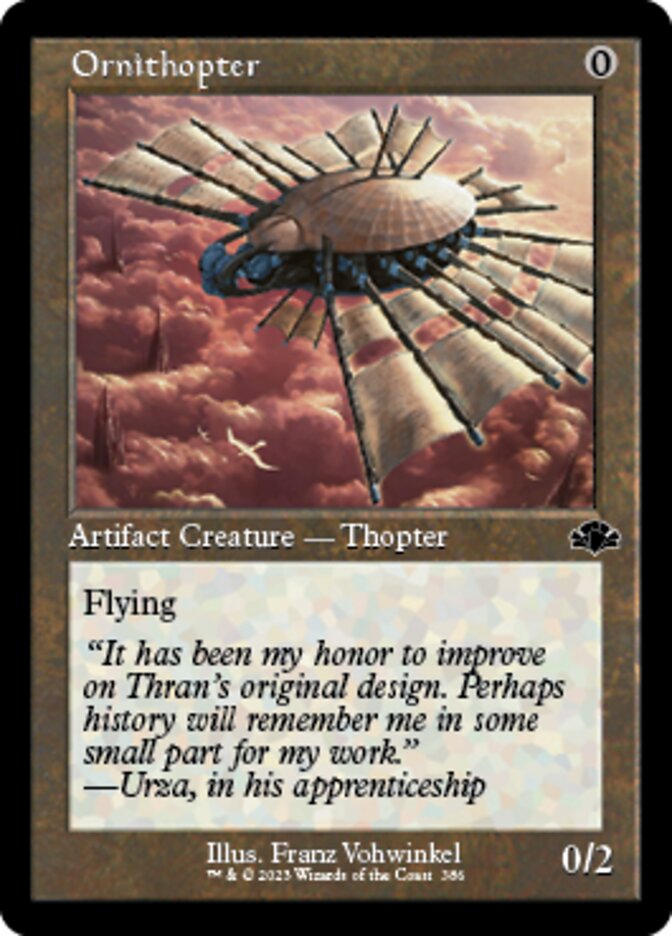 Ornithopter (Retro) [Dominaria Remastered] | Devastation Store