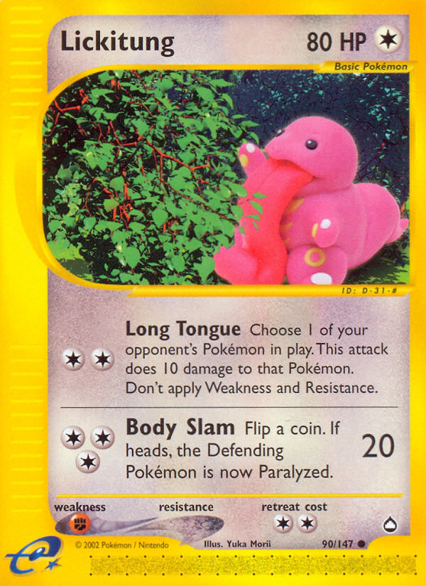 Lickitung (90/147) [Aquapolis] | Devastation Store