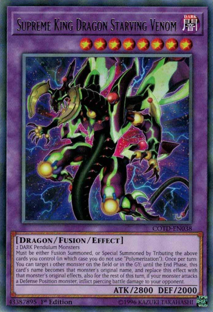 Supreme King Dragon Starving Venom [COTD-EN038] Rare | Devastation Store