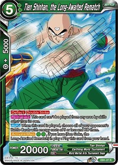 Tien Shinhan, the Long-Awaited Rematch (EB1-027) [Battle Evolution Booster] | Devastation Store