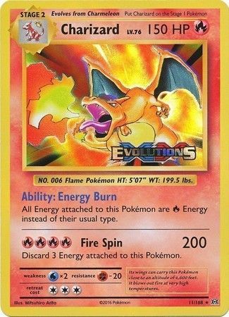 Charizard (11/108) (XY Evolutions Prerelease) [XY: Black Star Promos] | Devastation Store