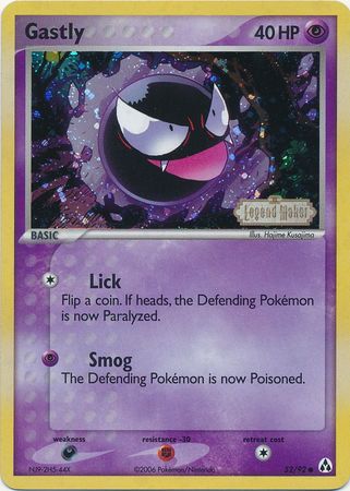 Gastly (52/92) (Stamped) [EX: Legend Maker] | Devastation Store