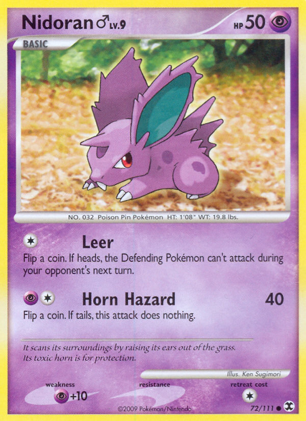 Nidoran (72/111) (Male) [Platinum: Rising Rivals] | Devastation Store