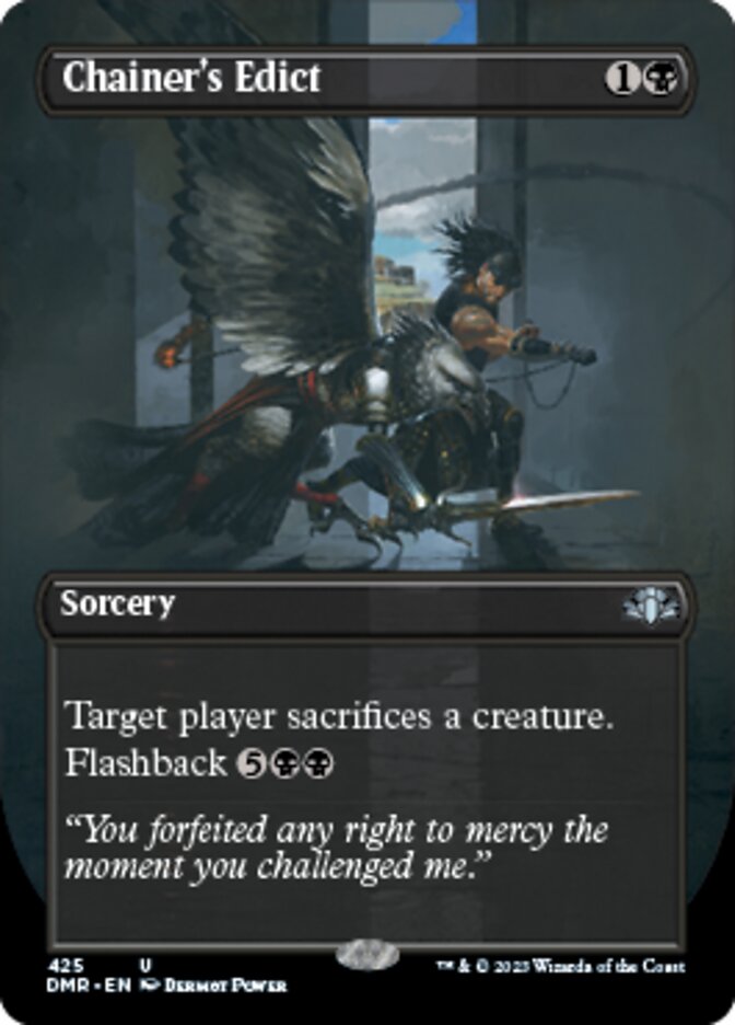 Chainer's Edict (Borderless Alternate Art) [Dominaria Remastered] | Devastation Store