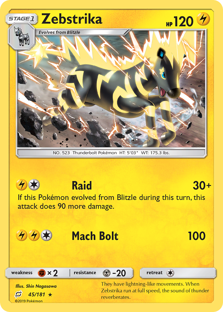 Zebstrika (45/181) [Sun & Moon: Team Up] | Devastation Store