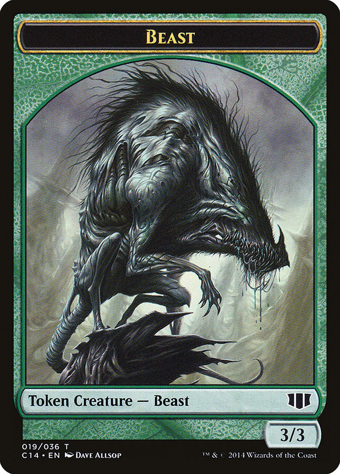 Elemental // Beast (019/036) Double-sided Token [Commander 2014 Tokens] | Devastation Store