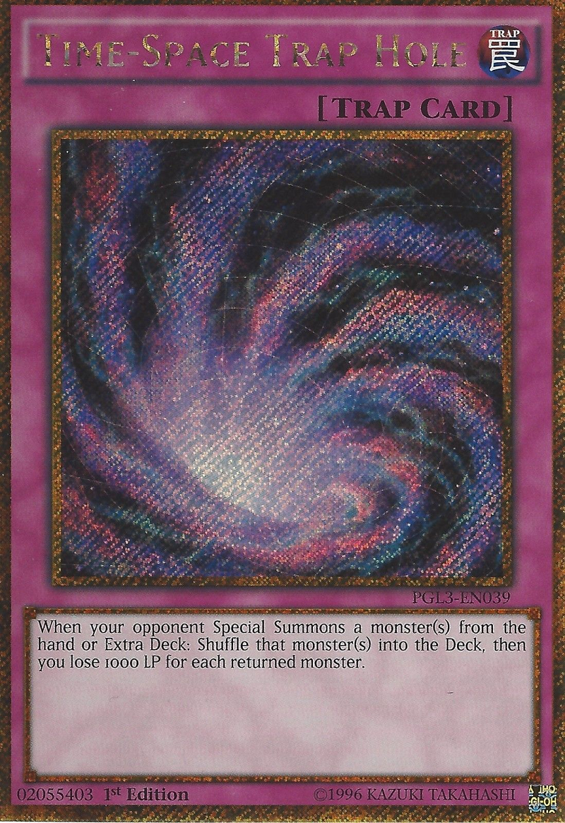 Time-Space Trap Hole [PGL3-EN039] Gold Secret Rare | Devastation Store