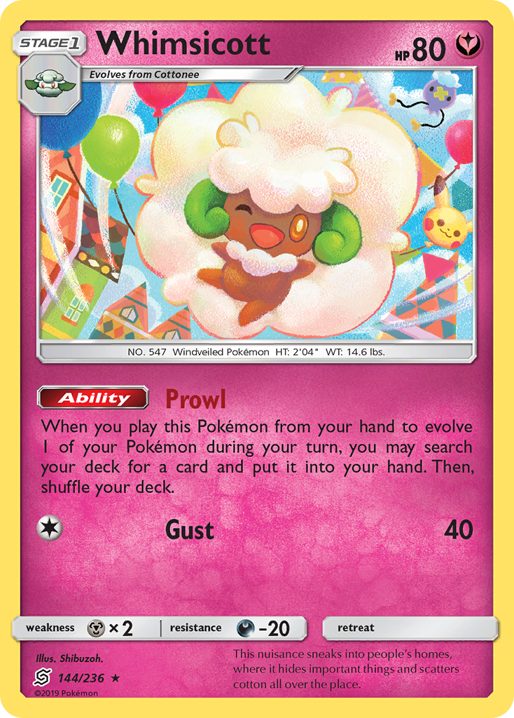 Whimsicott (144/236) [Sun & Moon: Unified Minds] | Devastation Store