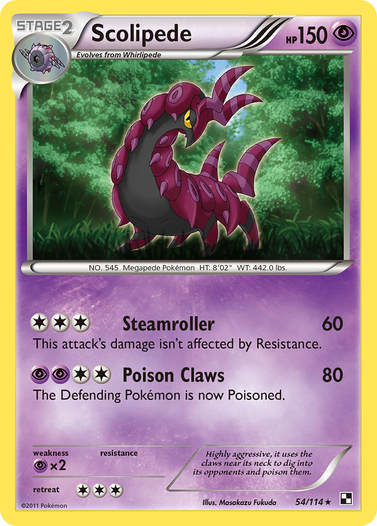 Scolipede (54/114) [Black & White: Base Set] | Devastation Store