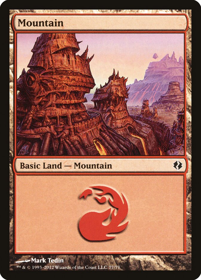 Mountain (77) [Duel Decks: Venser vs. Koth] | Devastation Store