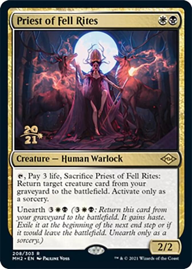 Priest of Fell Rites [Modern Horizons 2 Prerelease Promos] | Devastation Store