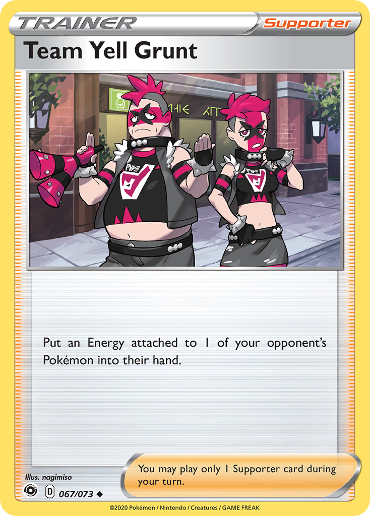 Team Yell Grunt (067/073) [Sword & Shield: Champion's Path] | Devastation Store