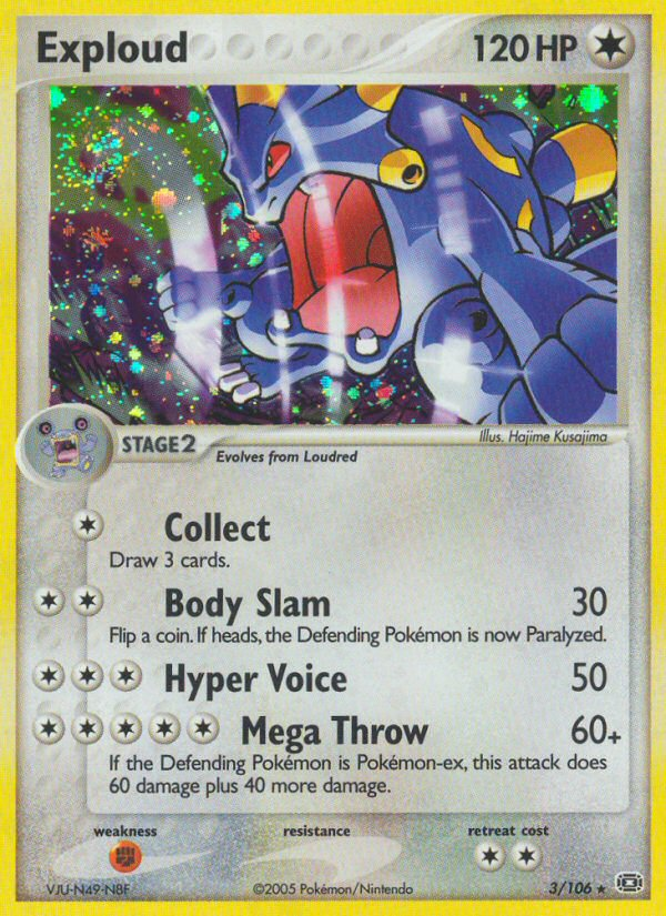 Exploud (3/106) [EX: Emerald] | Devastation Store