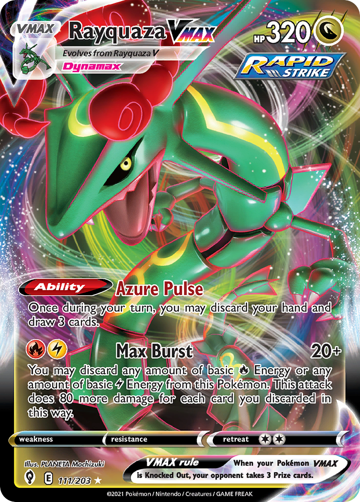 Rayquaza VMAX (111/203) (Jumbo Card) [Sword & Shield: Evolving Skies] | Devastation Store