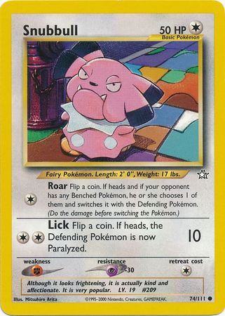 Snubbull (74/111) [Neo Genesis Unlimited] | Devastation Store