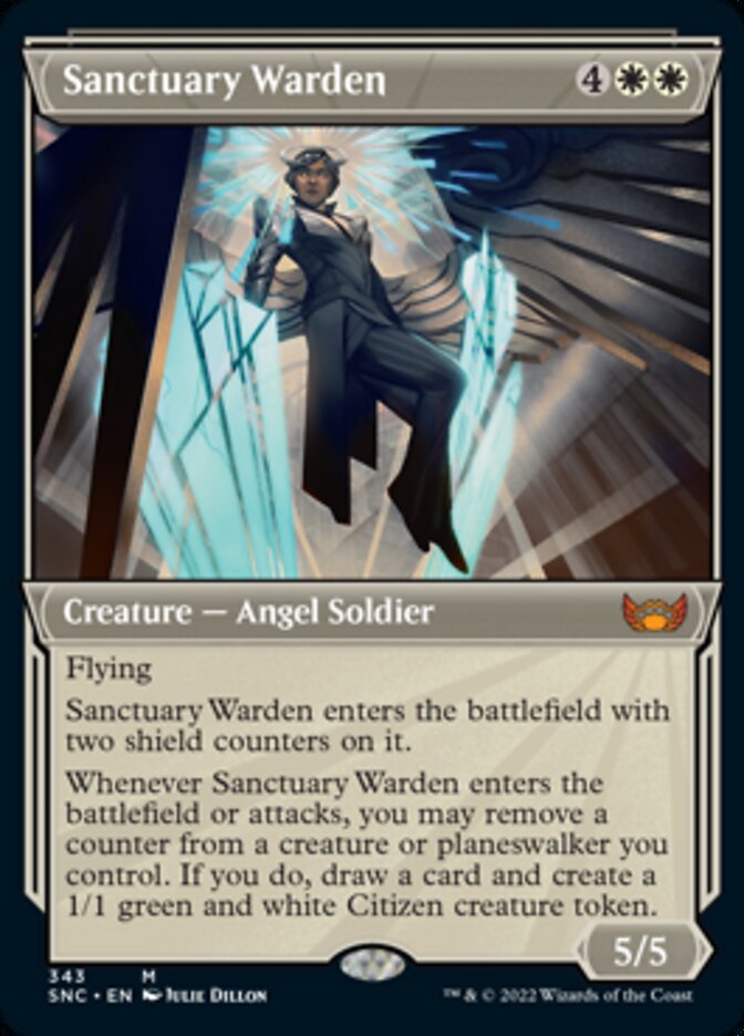 Sanctuary Warden (Showcase Art Deco) [Streets of New Capenna] | Devastation Store
