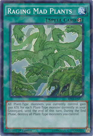Raging Mad Plants [BP03-EN165] Shatterfoil Rare | Devastation Store
