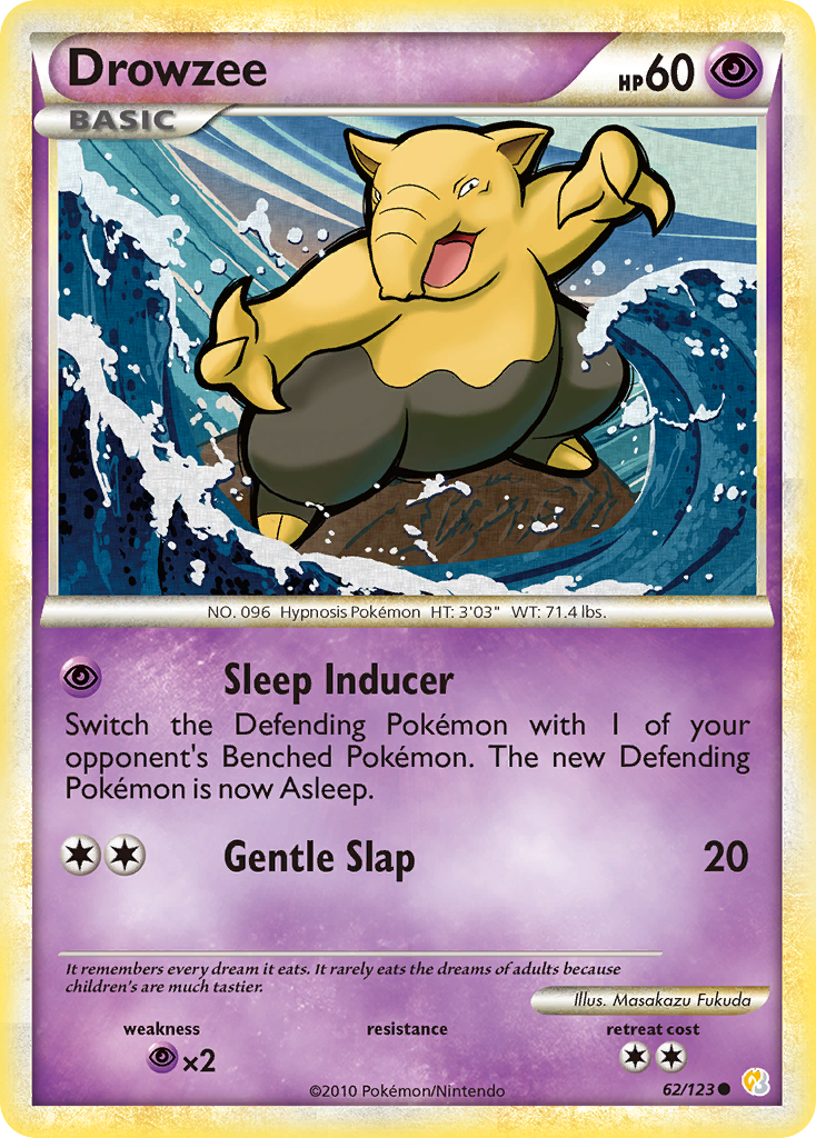 Drowzee (62/123) [HeartGold & SoulSilver: Base Set] | Devastation Store