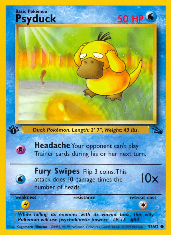 Psyduck (53/62) [Fossil 1st Edition] | Devastation Store