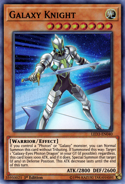 Galaxy Knight [LED3-EN040] Super Rare | Devastation Store