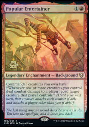 Popular Entertainer [Commander Legends: Battle for Baldur's Gate Prerelease Promos] | Devastation Store