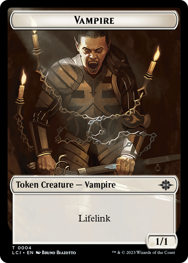 Emblem - Sorin, Lord of Innistrad // Vampire (0004) Double-Sided Token [The Lost Caverns of Ixalan Commander Tokens] | Devastation Store