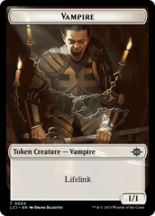 Vampire (0004) // Vampire Demon Double-Sided Token [The Lost Caverns of Ixalan Commander Tokens] | Devastation Store