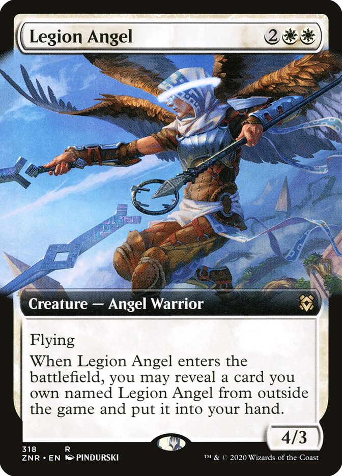 Legion Angel (Extended) [Zendikar Rising] | Devastation Store