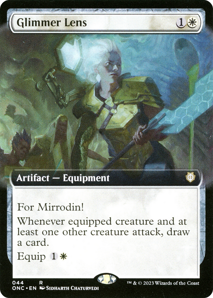 Glimmer Lens (Extended Art) [Phyrexia: All Will Be One Commander] | Devastation Store