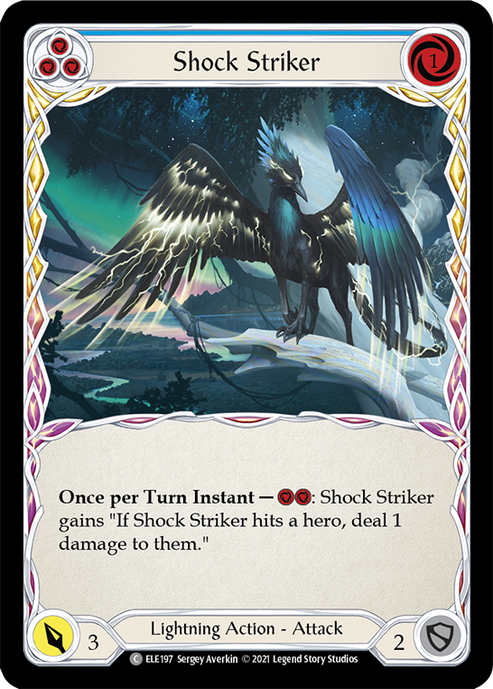 Shock Striker (Blue) [ELE197] (Tales of Aria)  1st Edition Normal | Devastation Store