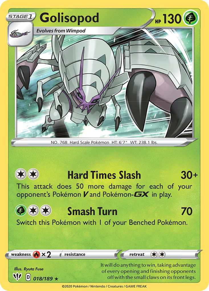 Golisopod (018/189) [Sword & Shield: Darkness Ablaze] | Devastation Store