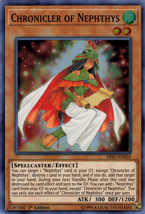 Chronicler of Nephthys [HISU-EN003] Super Rare | Devastation Store